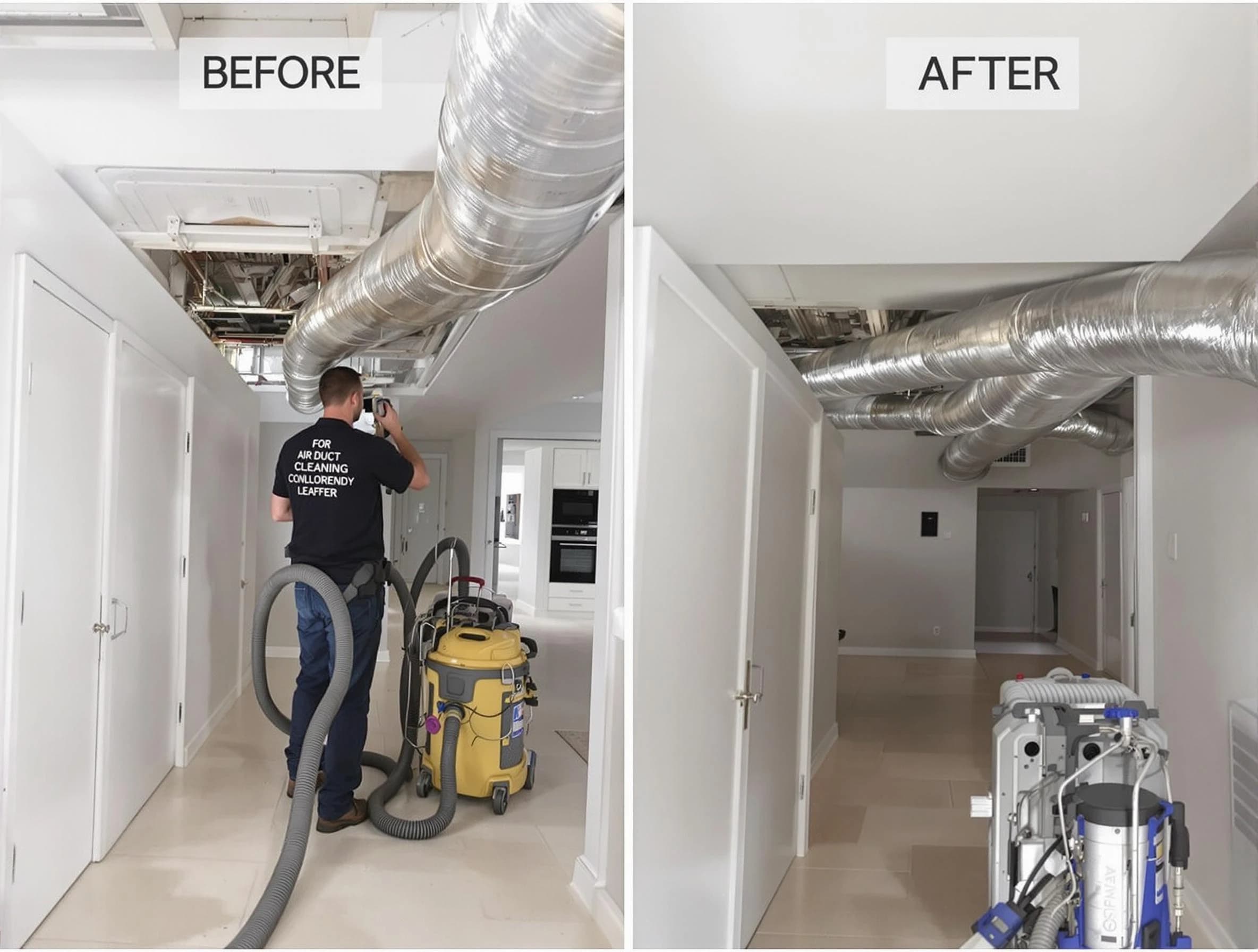 Plum Air Duct Cleaning professional performing thorough air duct cleaning in Plum