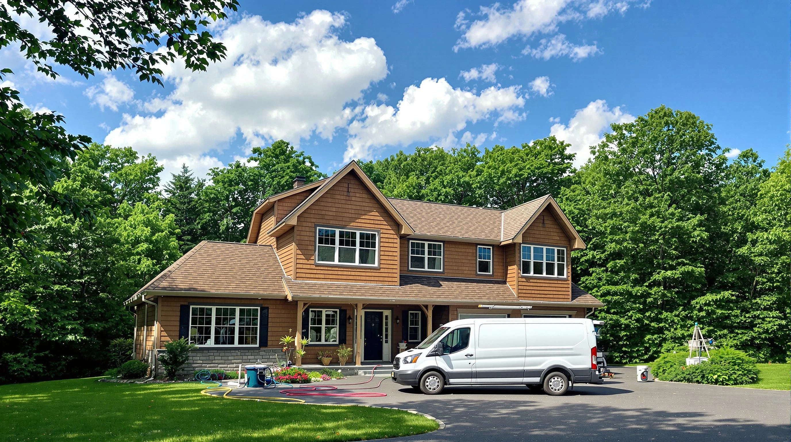 Plum Air Duct Cleaning air duct cleaning crew working in Monroeville, PA