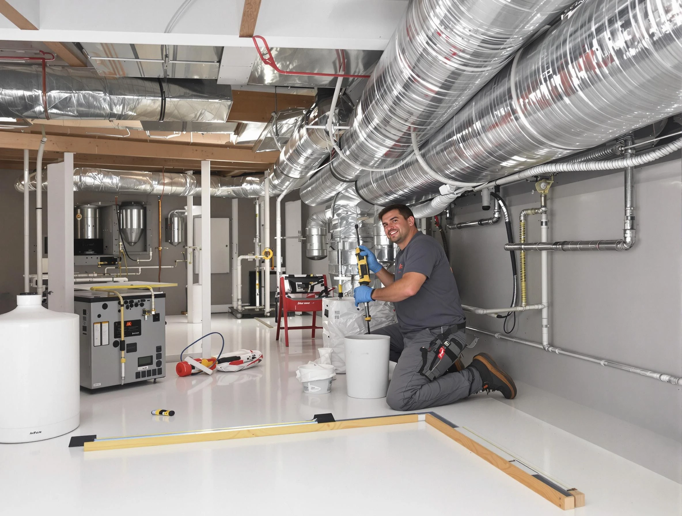 Professional duct sealing service by Plum Air Duct Cleaning in Plum