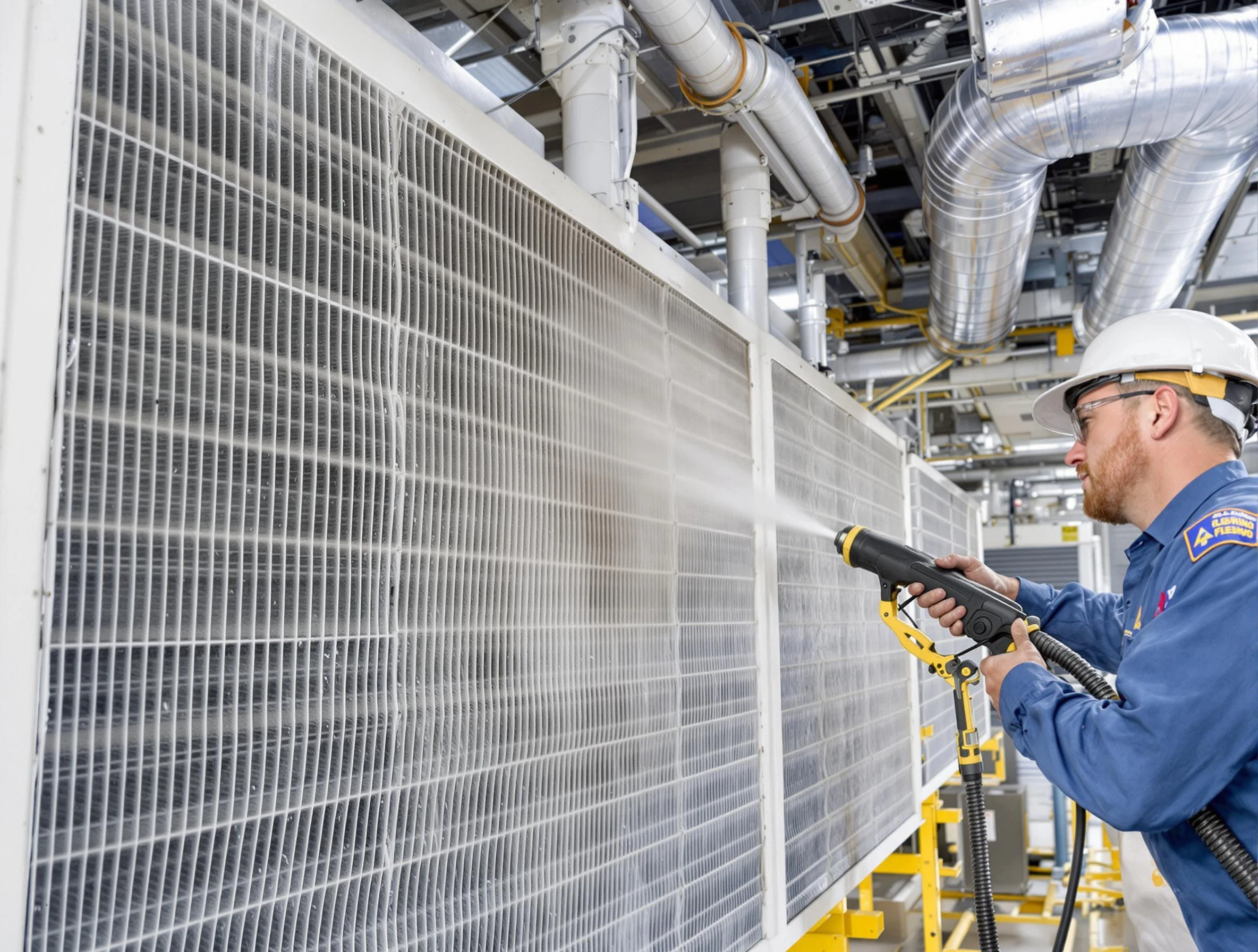 Professional commercial coil cleaning by Plum Air Duct Cleaning in Plum