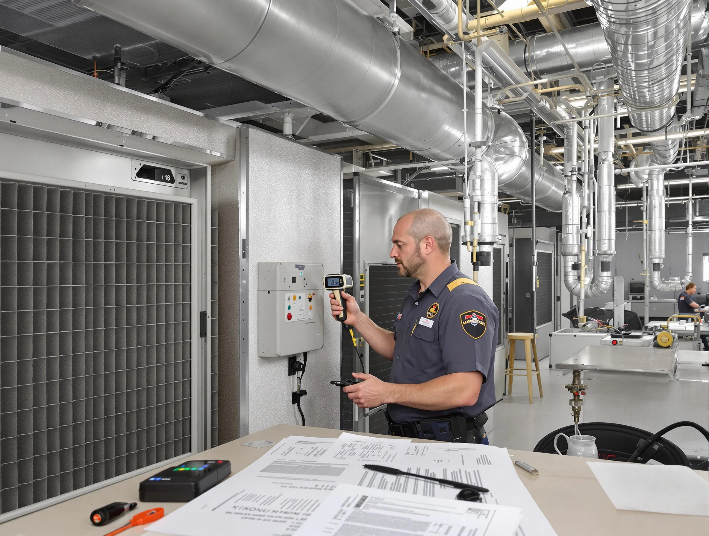 Professional filter system inspection by Plum Air Duct Cleaning in Plum