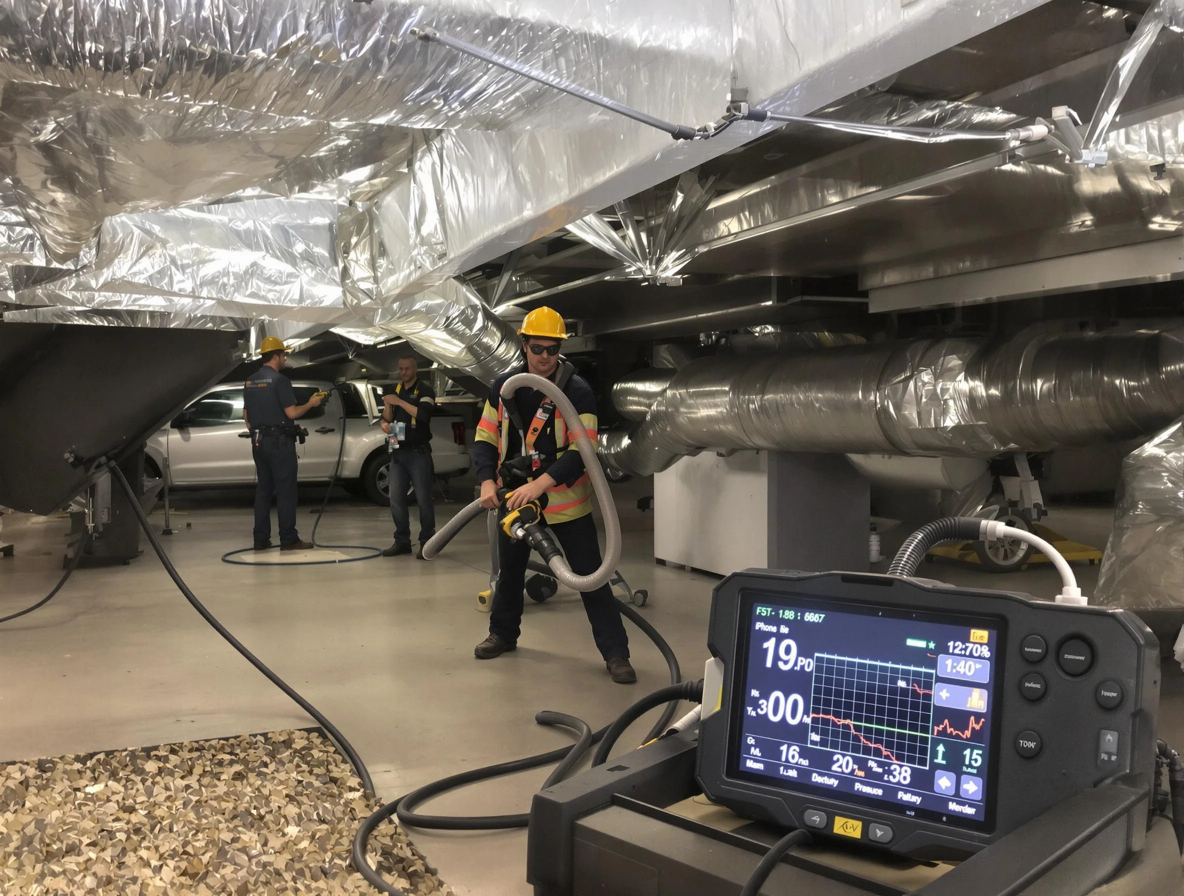 Professional negative pressure duct cleaning by Plum Air Duct Cleaning in Plum